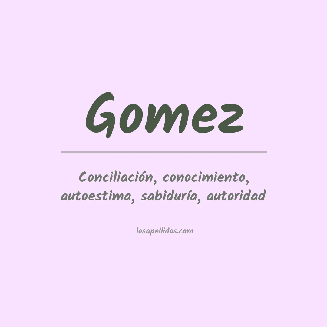 Apellido Gomez