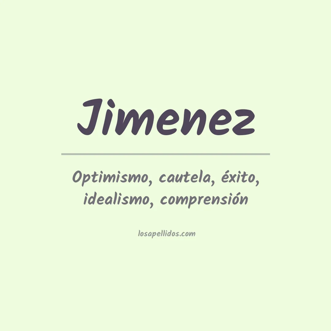 Apellido Jimenez