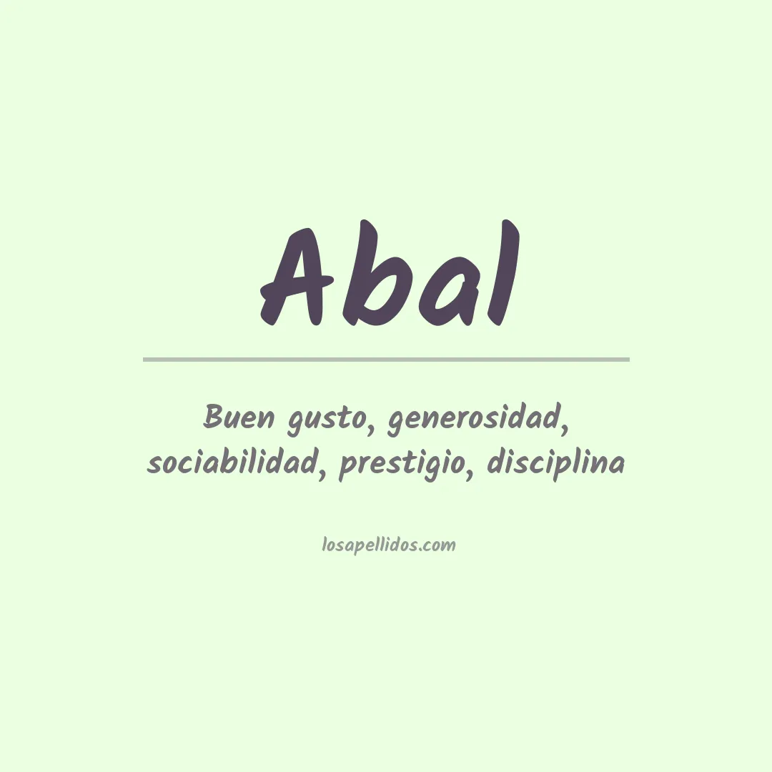 Significado del Apellido Abal