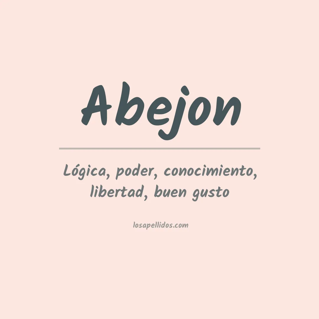Significado del Apellido Abejon