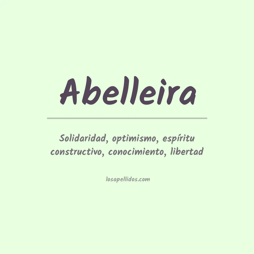 Significado del Apellido Abelleira
