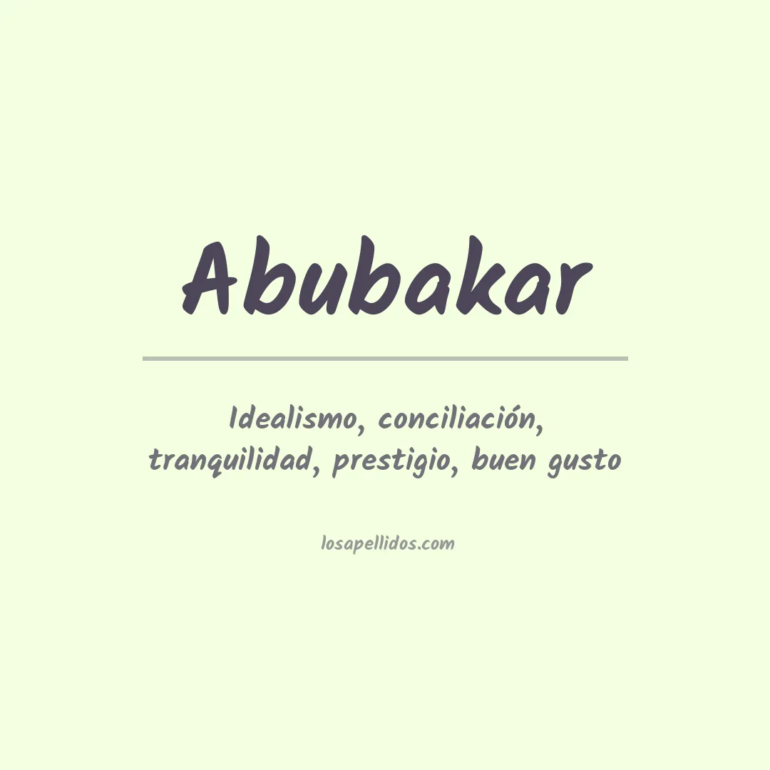 Apellido Abubakar