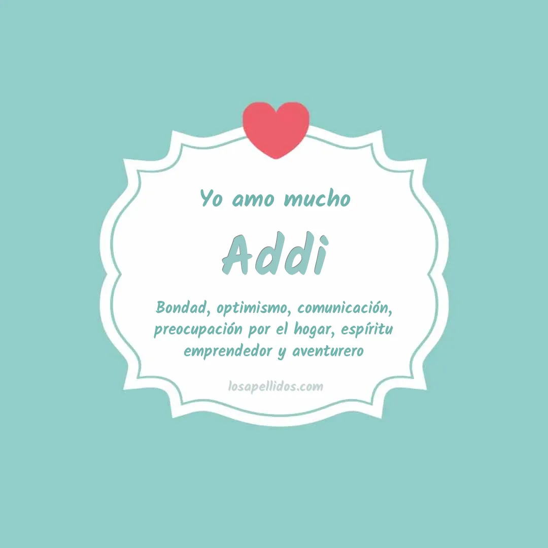 Yo amo mucho Addi