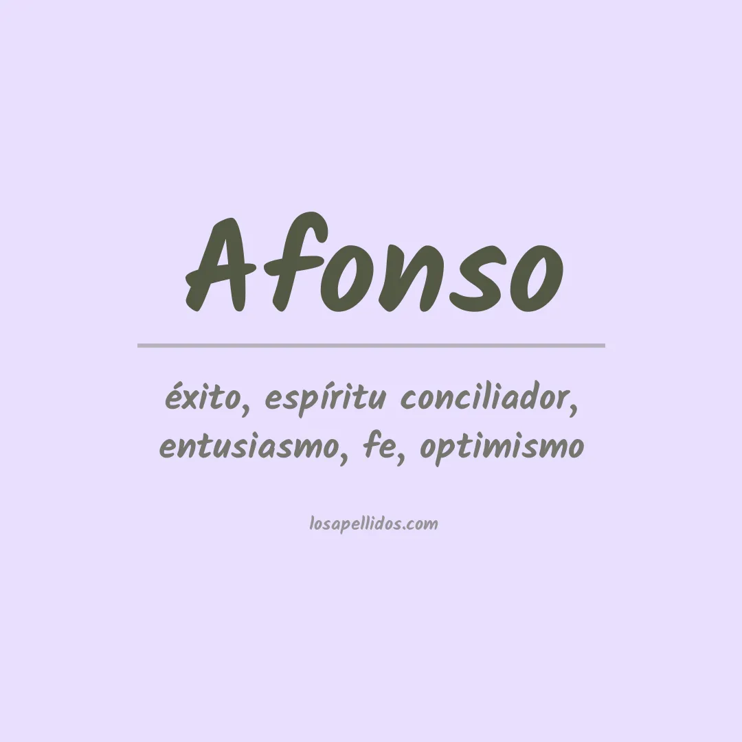 Significado del Apellido Afonso