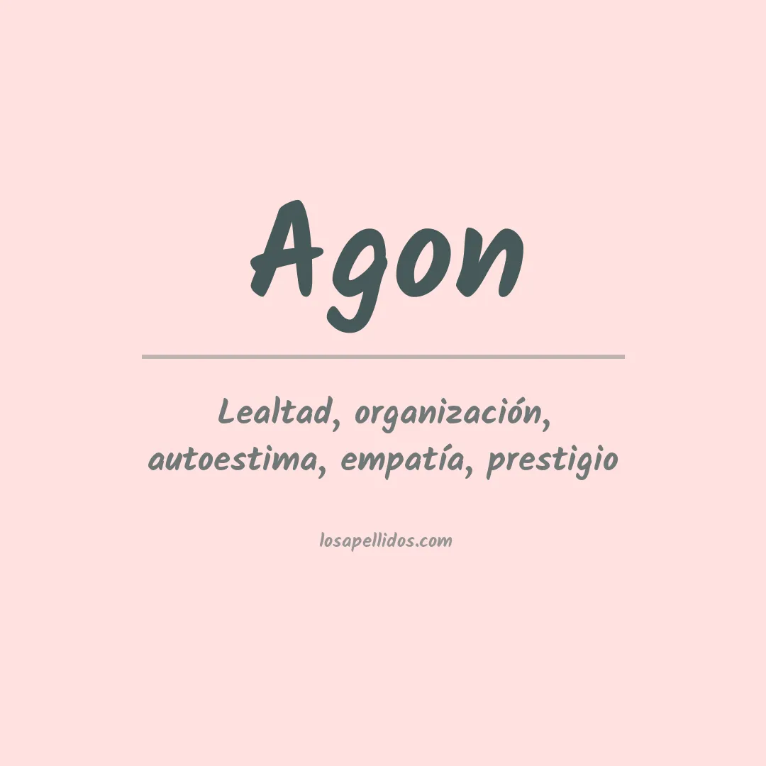 Significado del Apellido Agon