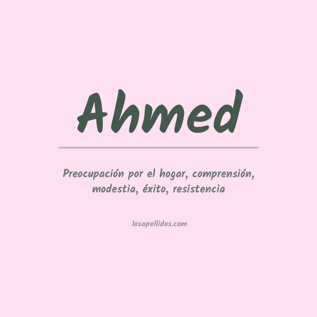 Apellido Ahmed