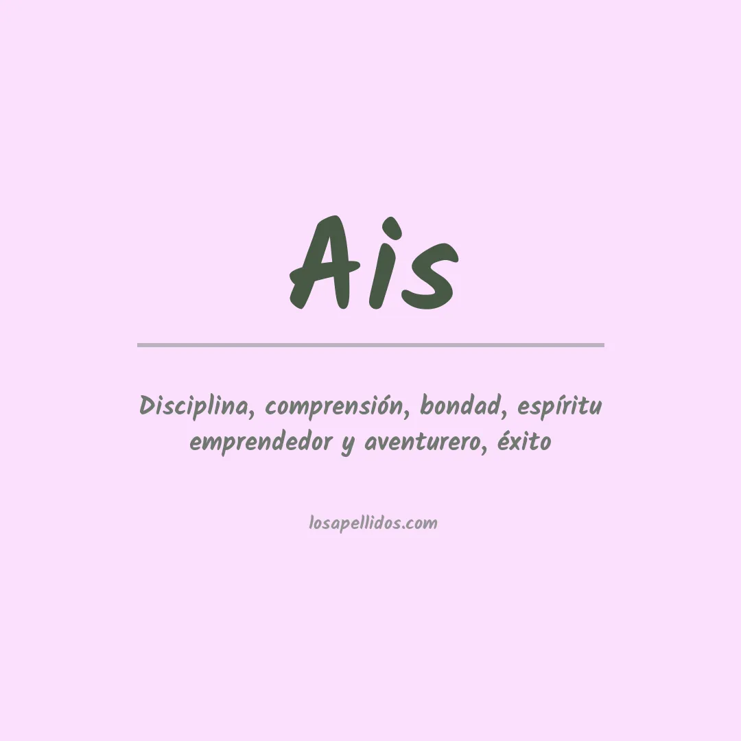 Significado del Apellido Ais