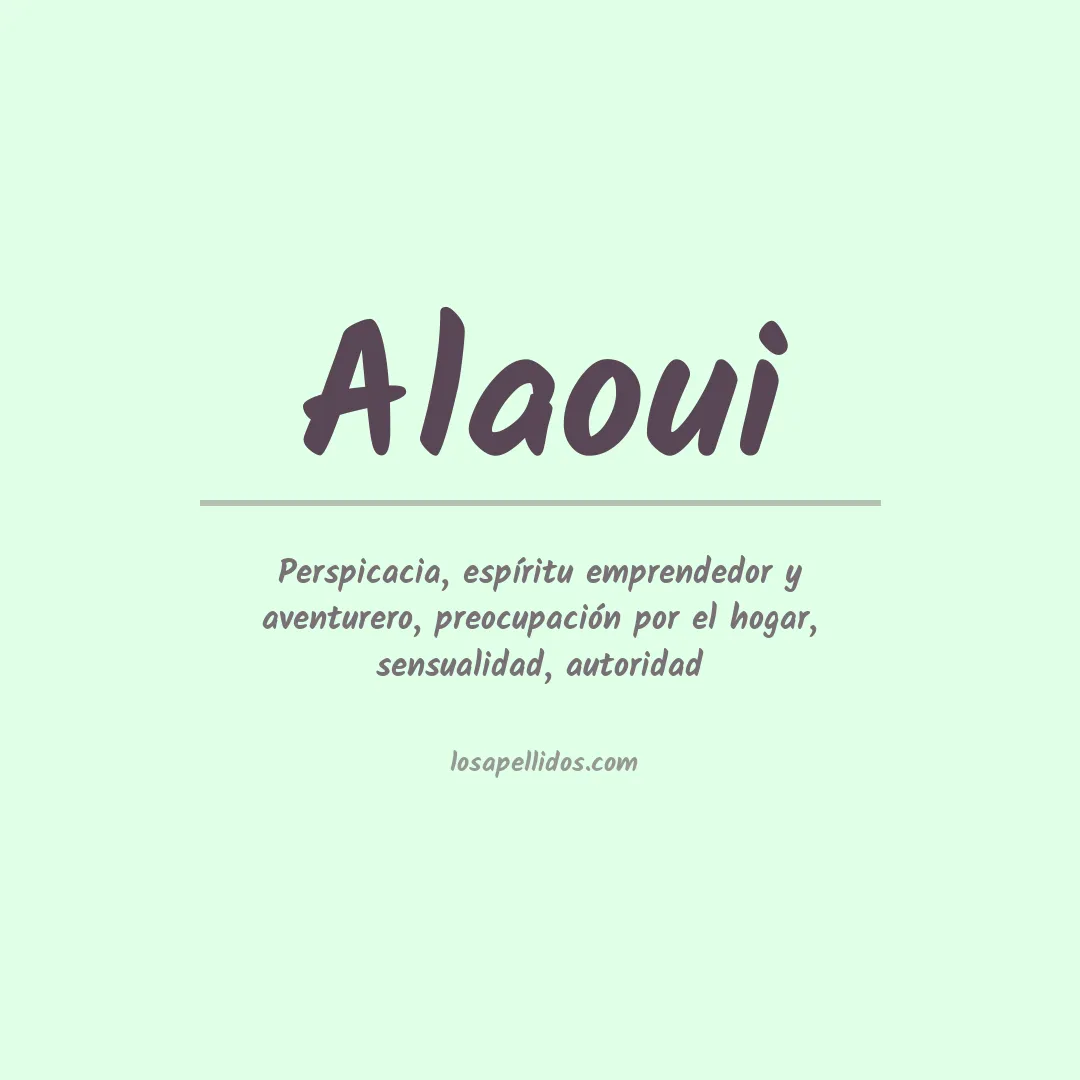 Apellido Alaoui