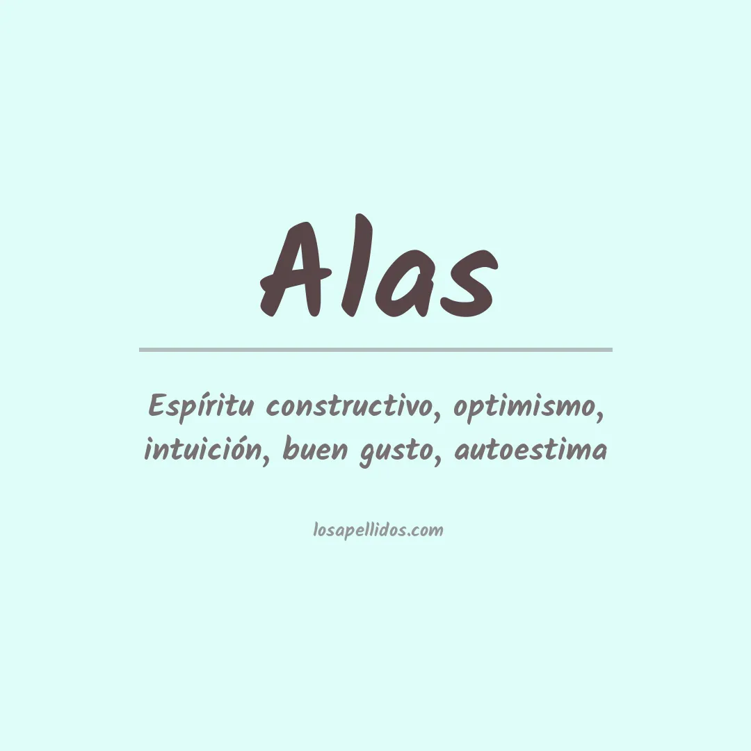 Significado del Apellido Alas