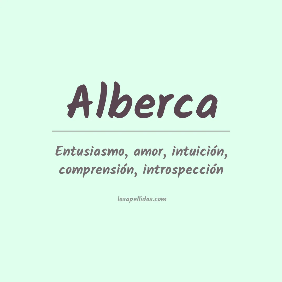 Significado del Apellido Alberca