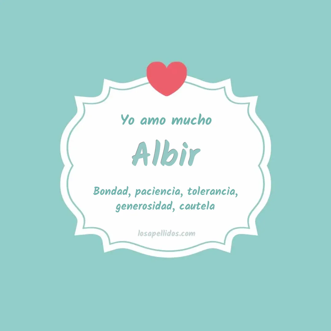 Yo amo mucho Albir
