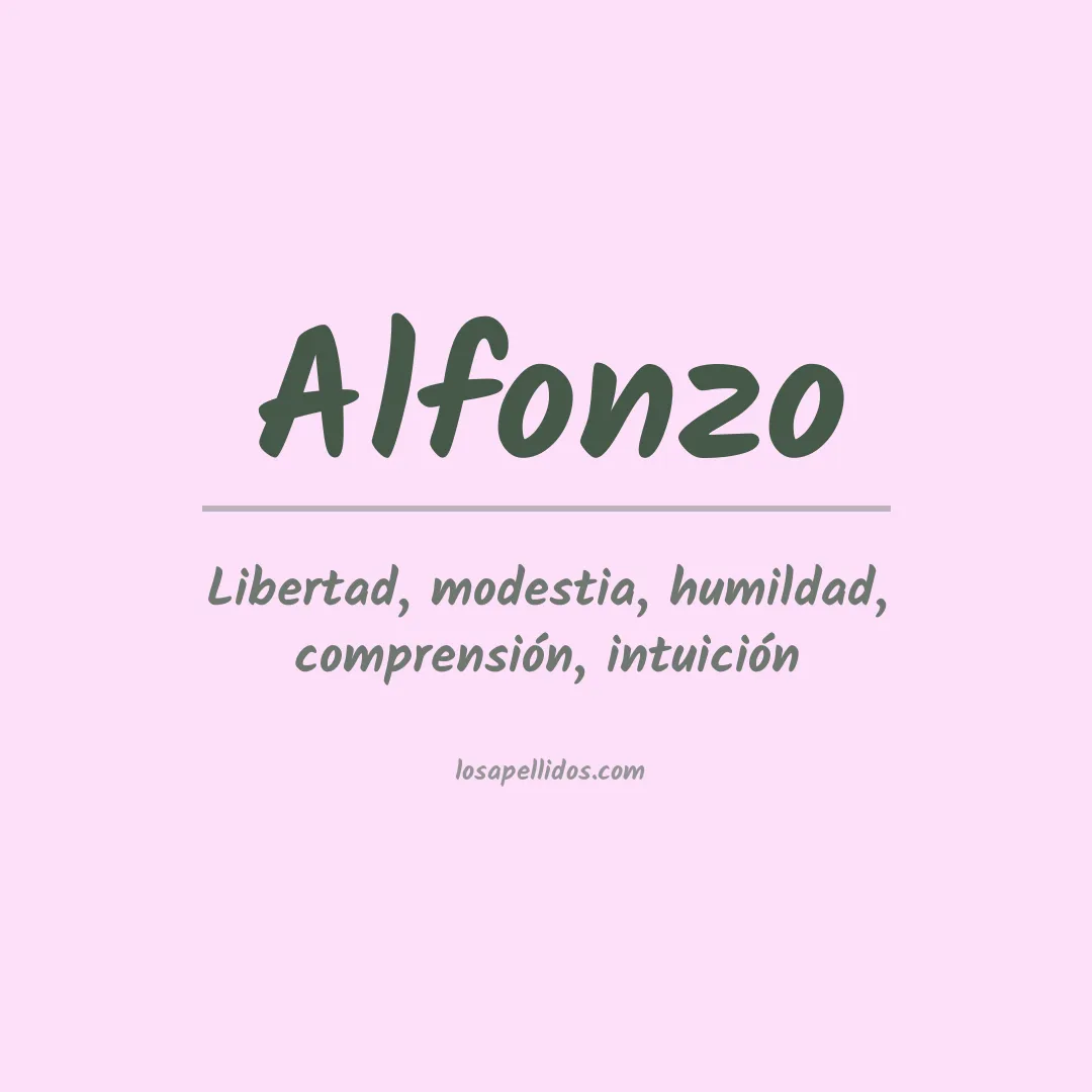 Significado del Apellido Alfonzo