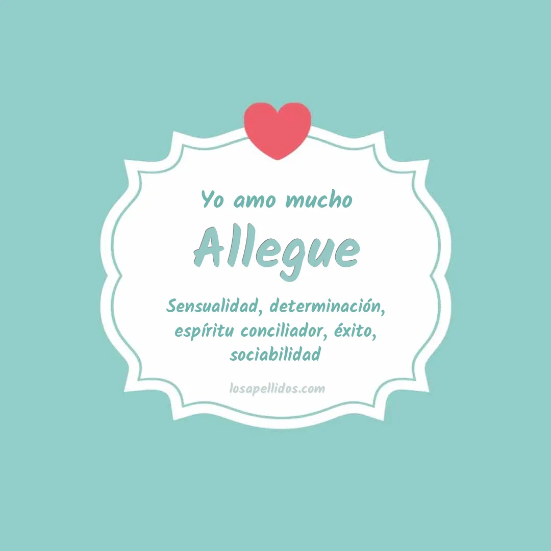Yo amo mucho Allegue
