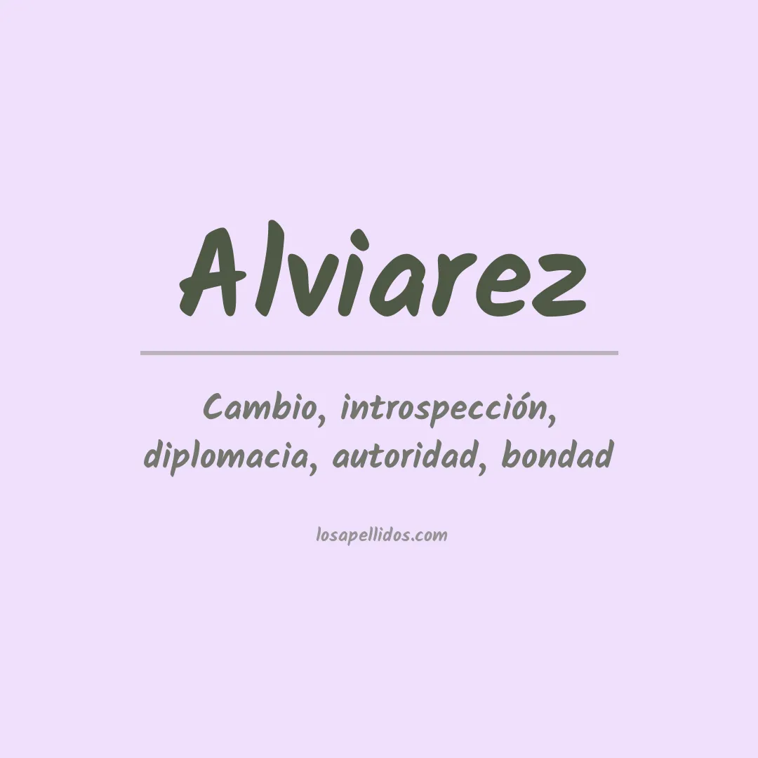 Significado del Apellido Alviarez