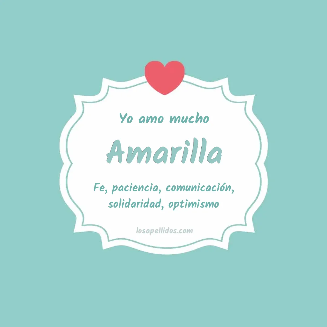 Yo amo mucho Amarilla