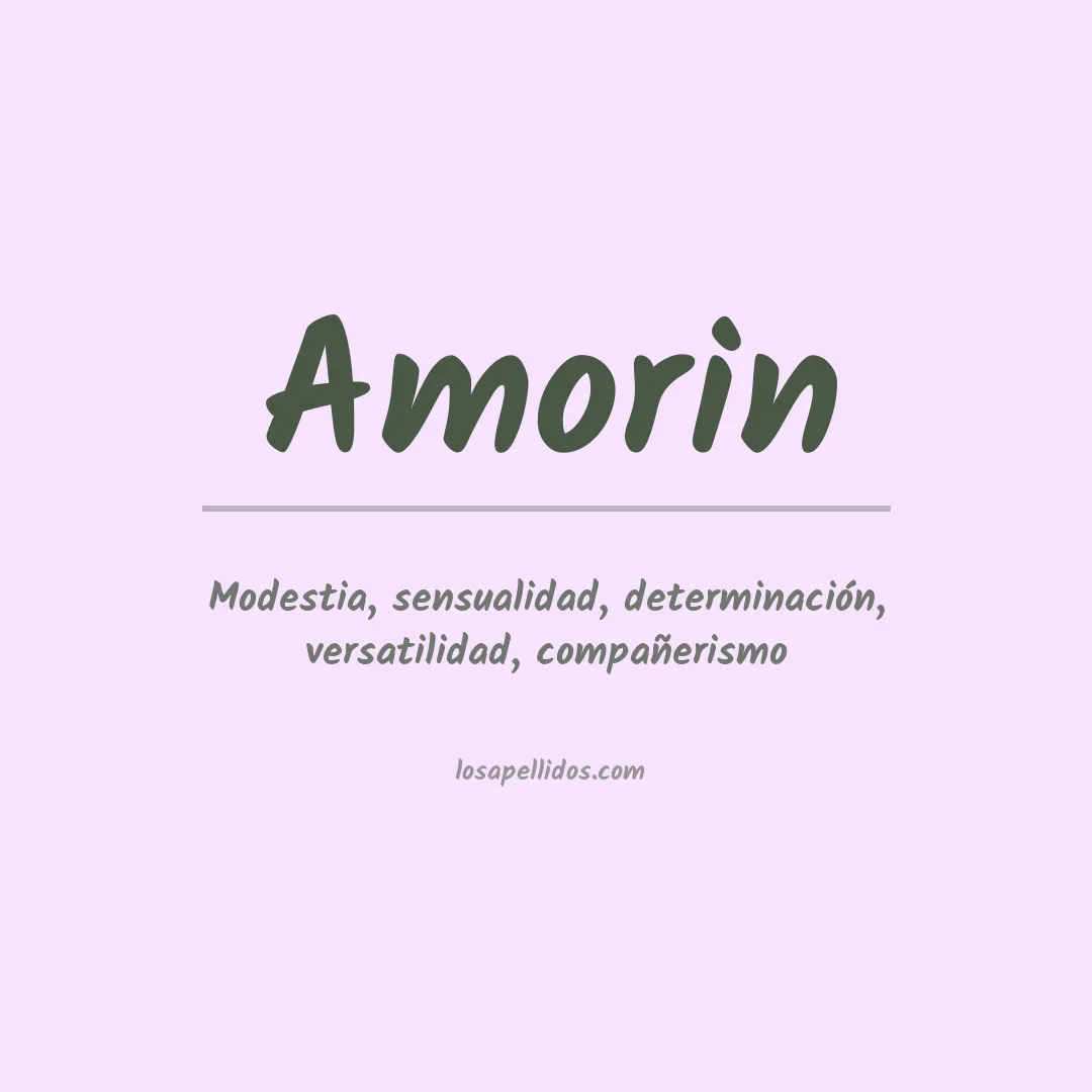 Significado del Apellido Amorin