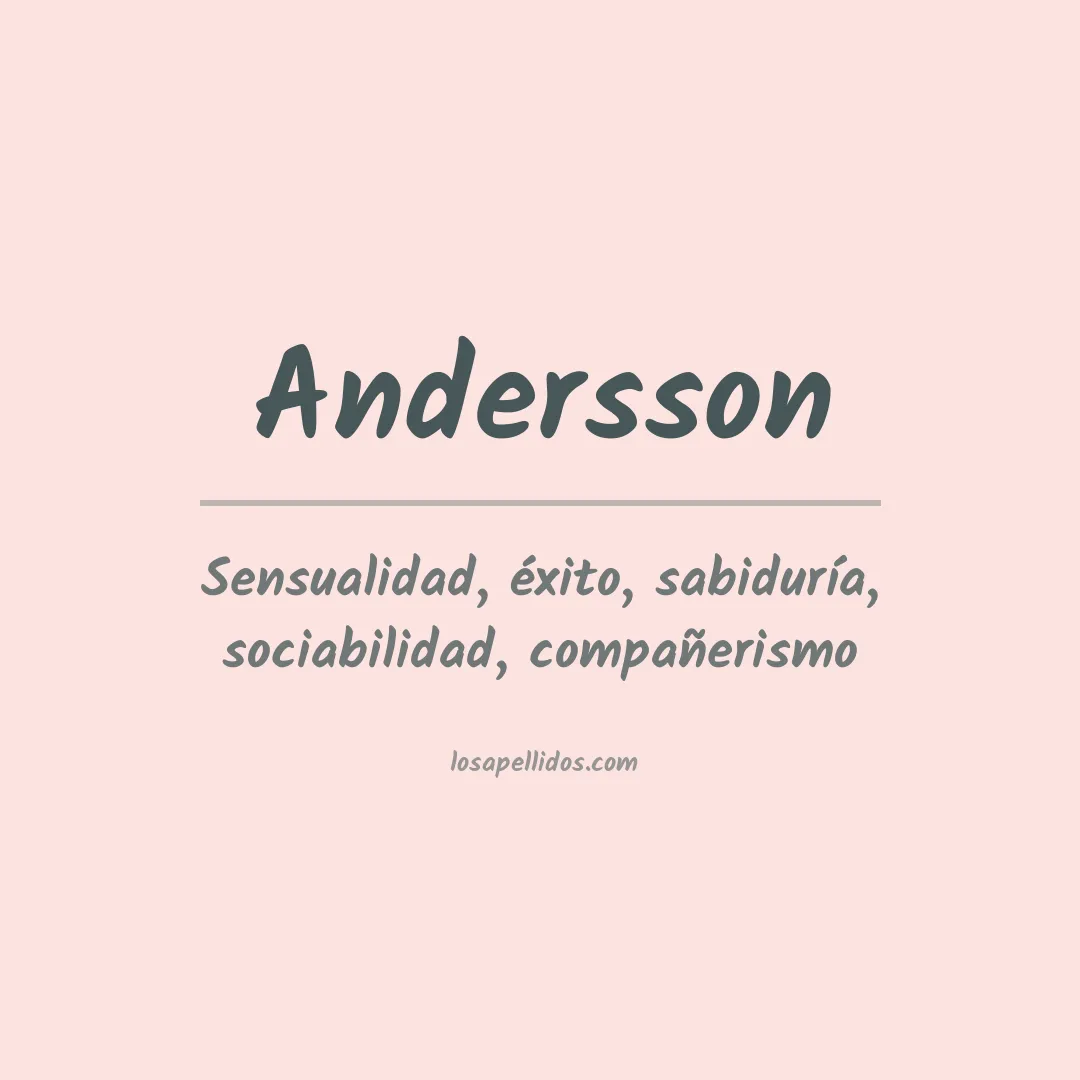 Significado del Apellido Andersson