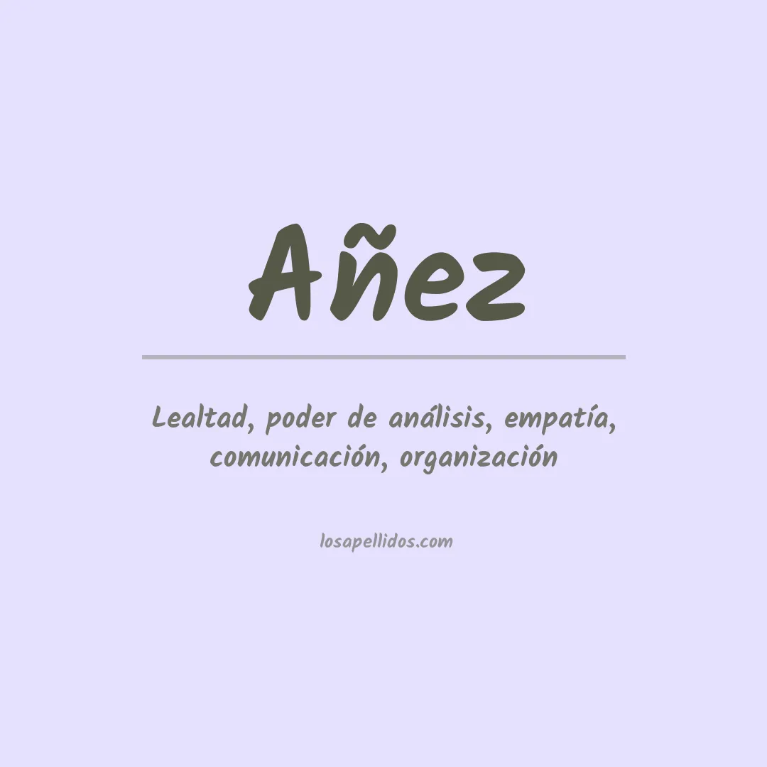 Significado del Apellido Añez