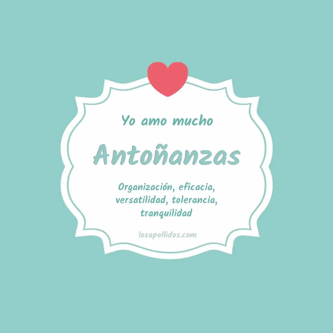 Yo amo mucho Antoñanzas