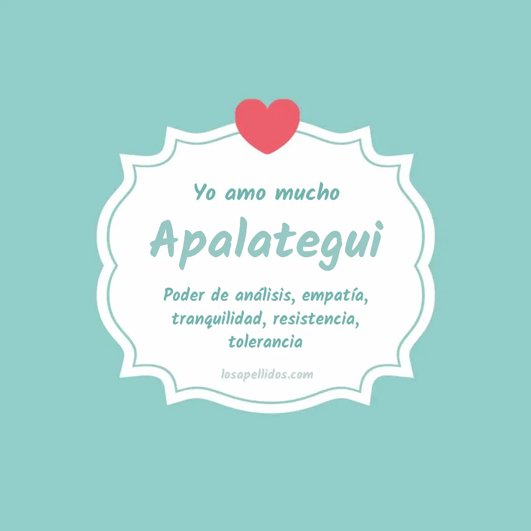 Yo amo mucho Apalategui
