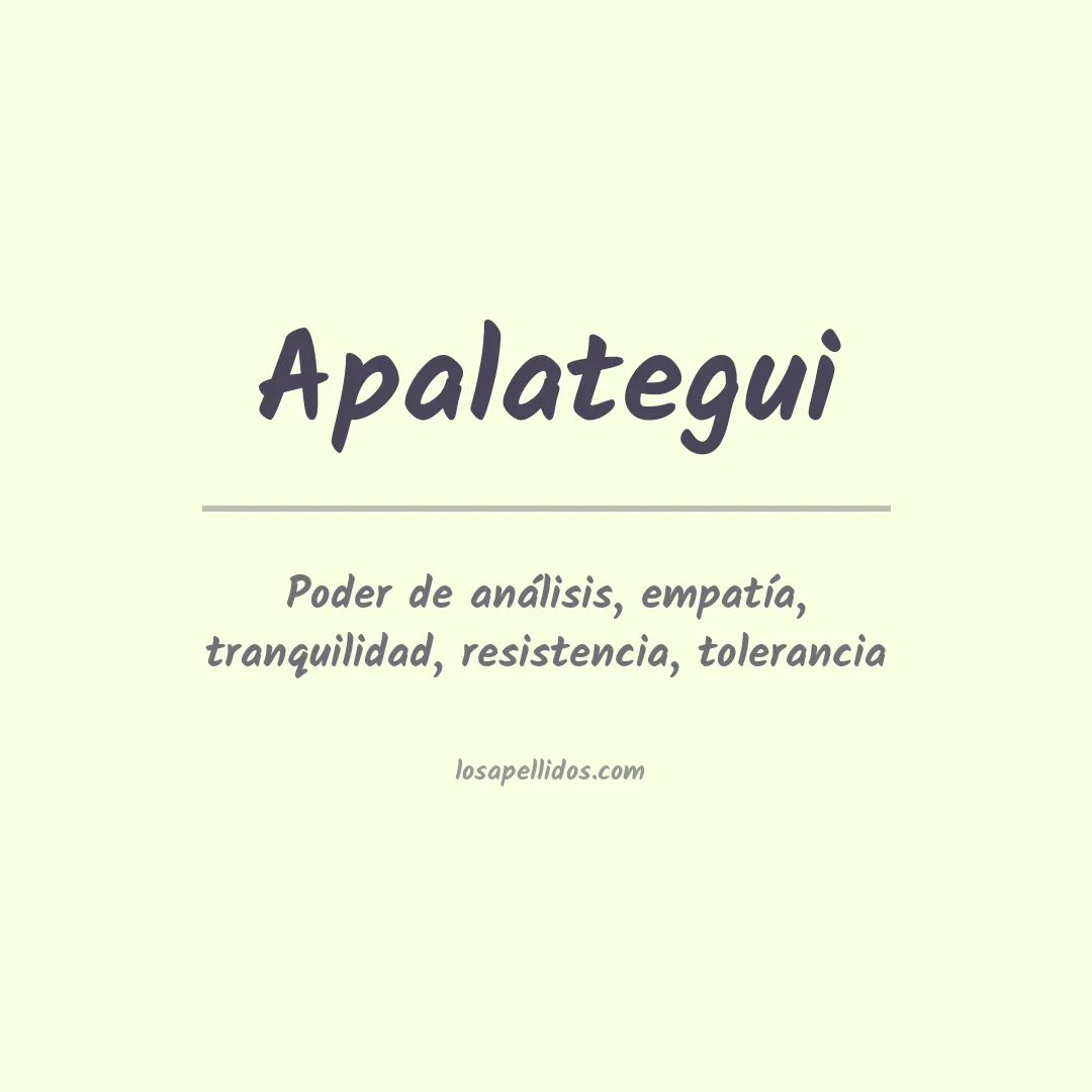Apellido Apalategui