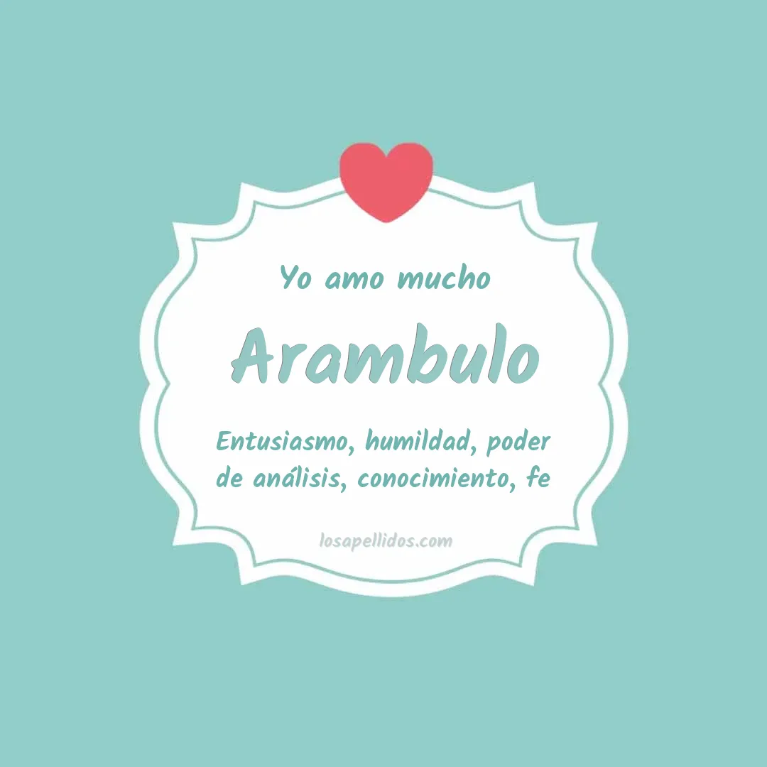 Yo amo mucho Arambulo