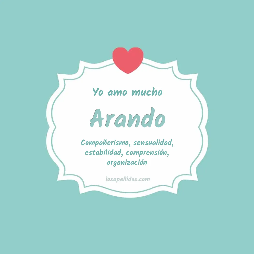Yo amo mucho Arando