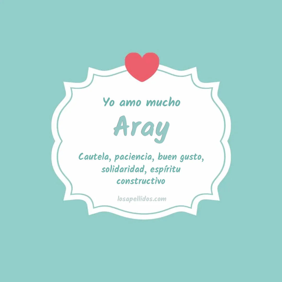 Yo amo mucho Aray
