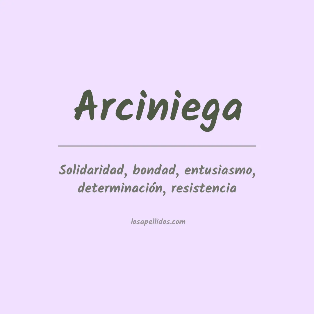 Significado del Apellido Arciniega