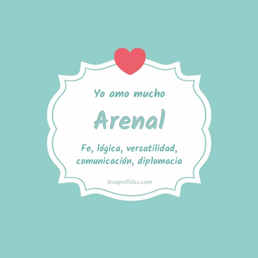 Yo amo mucho Arenal