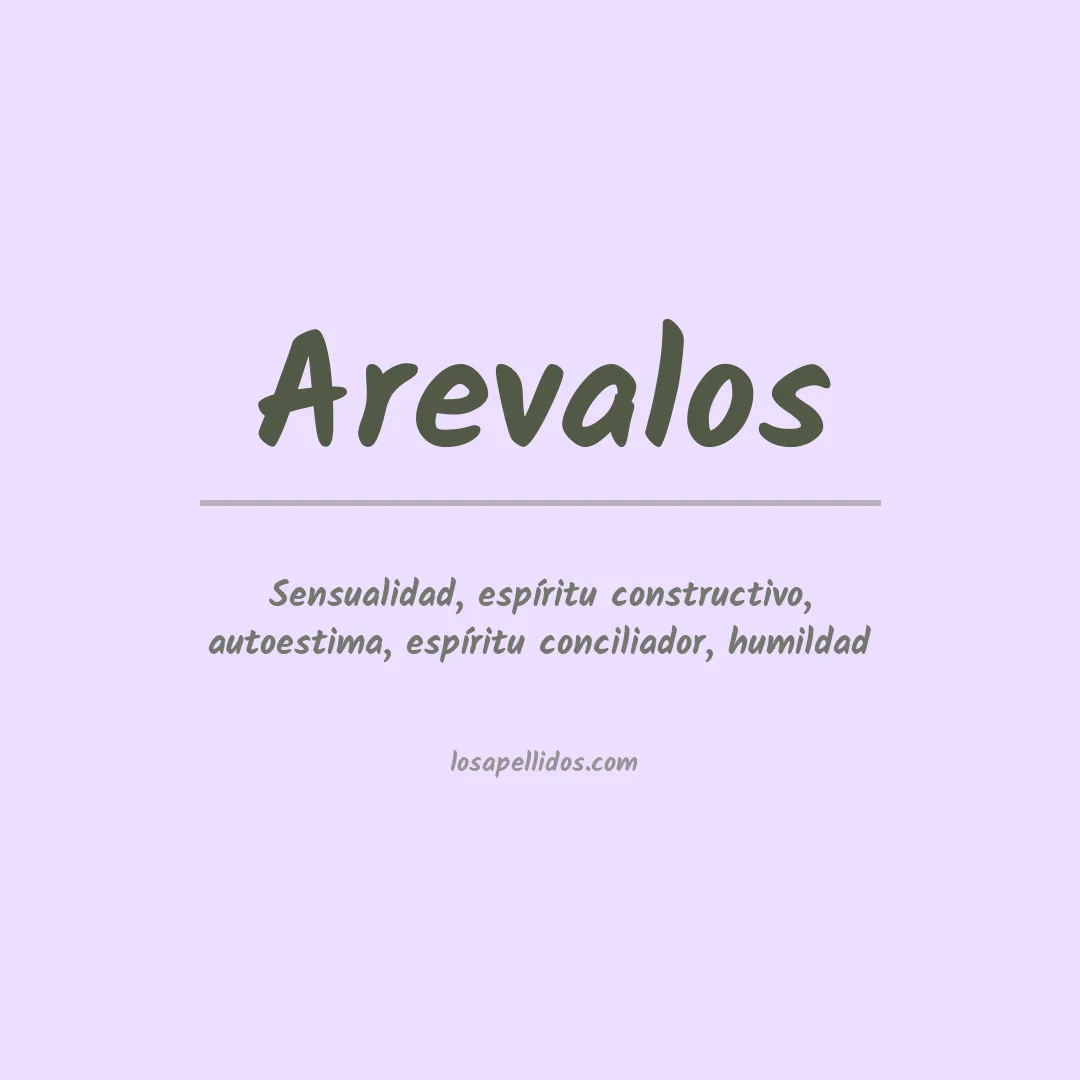 Significado del Apellido Arevalos