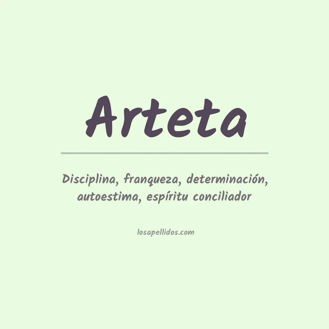 Significado del Apellido Arteta