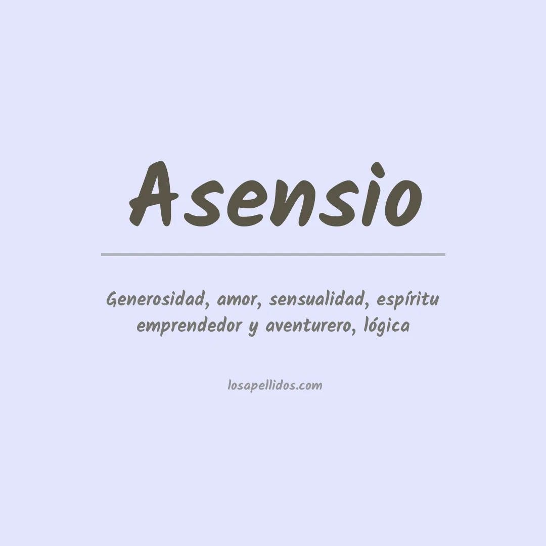 Significado del Apellido Asensio