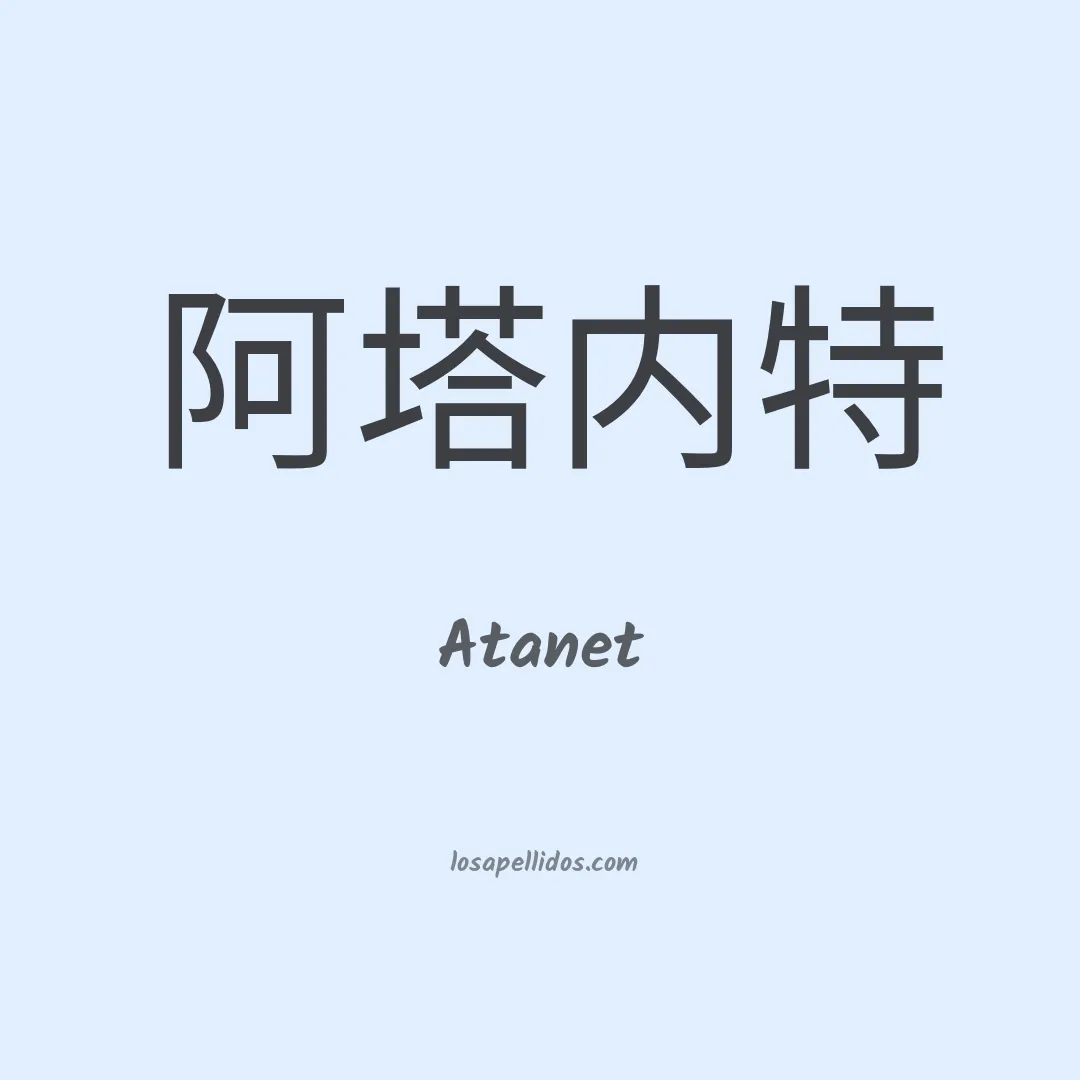 Atanet en chino