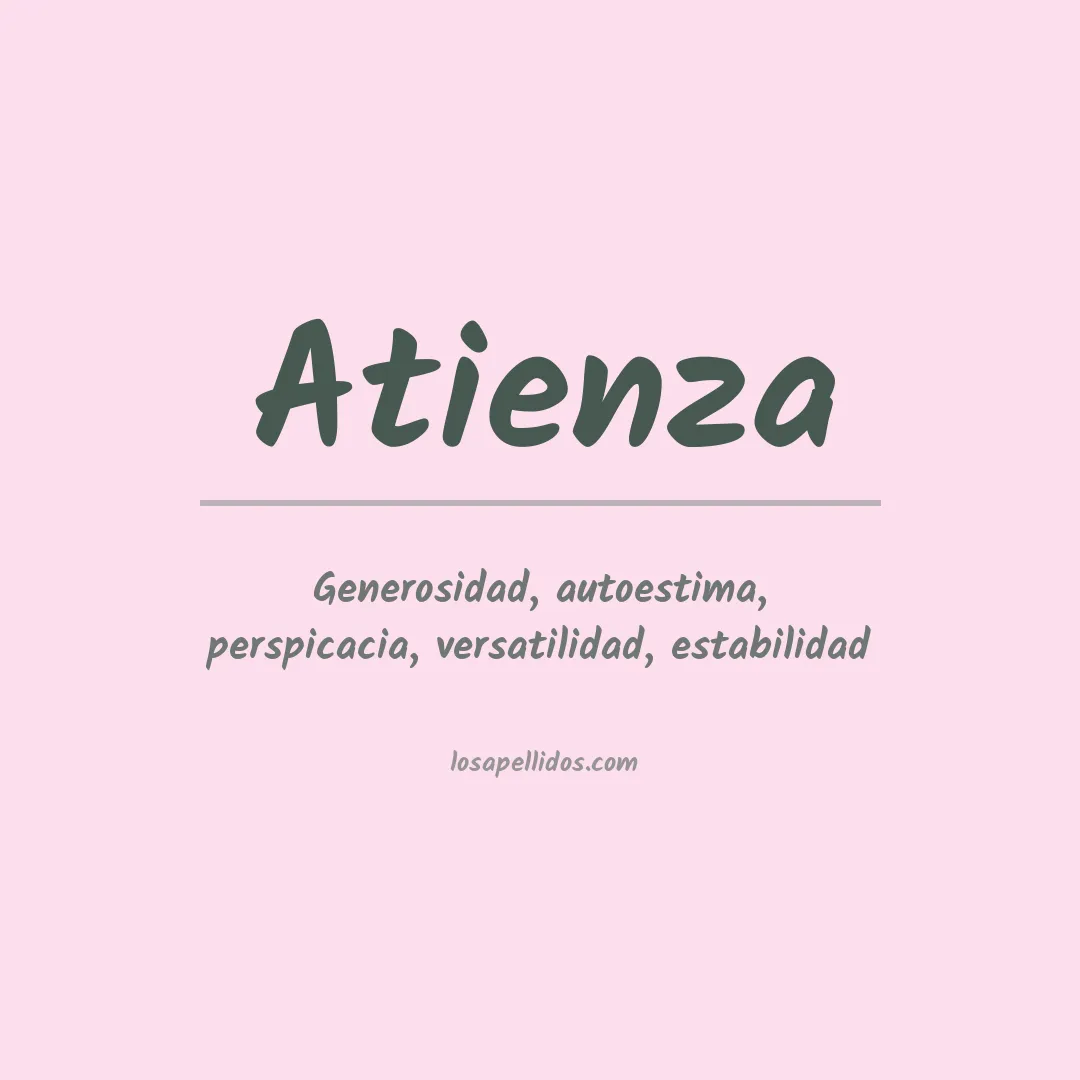 Significado del Apellido Atienza