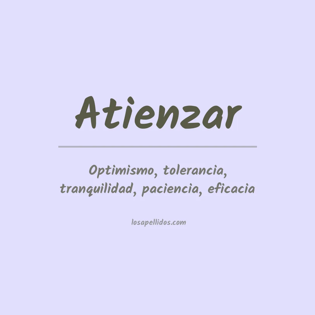 Significado del Apellido Atienzar