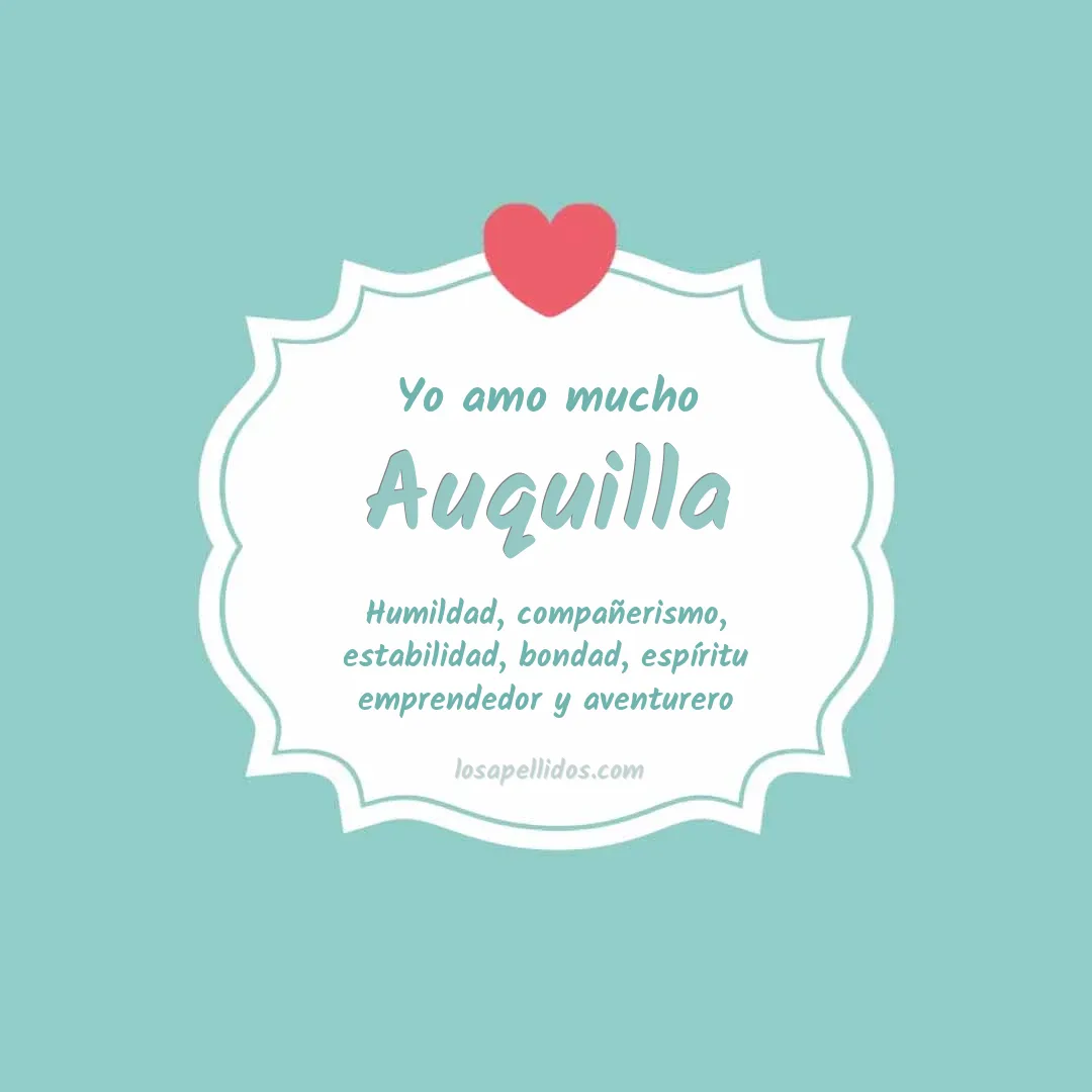 Yo amo mucho Auquilla