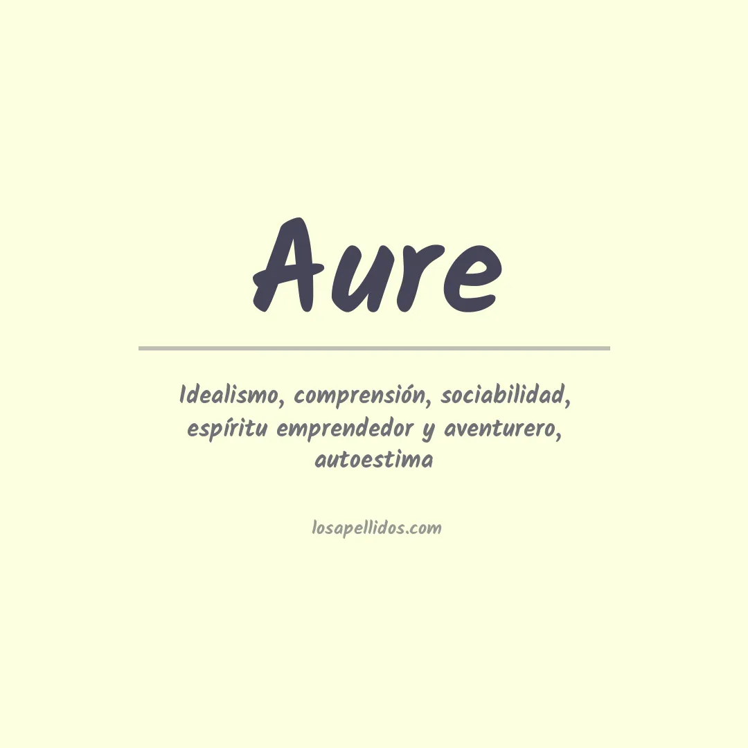 Significado del Apellido Aure