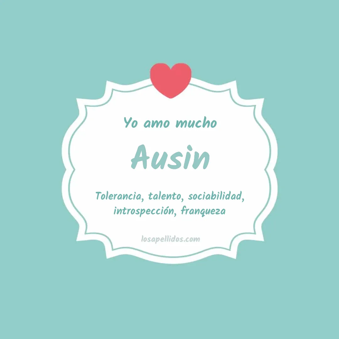 Yo amo mucho Ausin