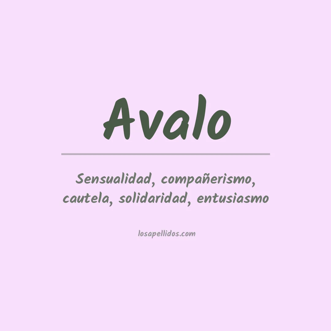 Significado del Apellido Avalo
