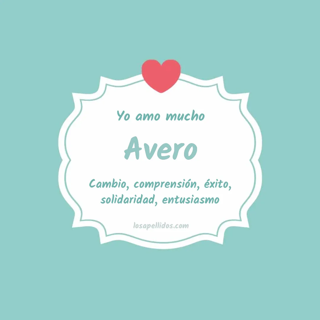 Yo amo mucho Avero