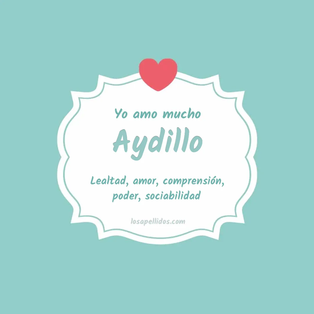 Yo amo mucho Aydillo
