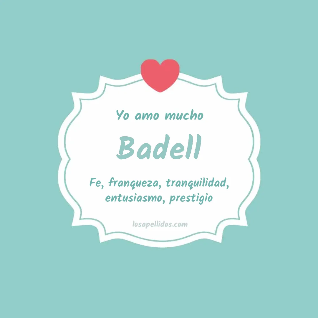 Yo amo mucho Badell