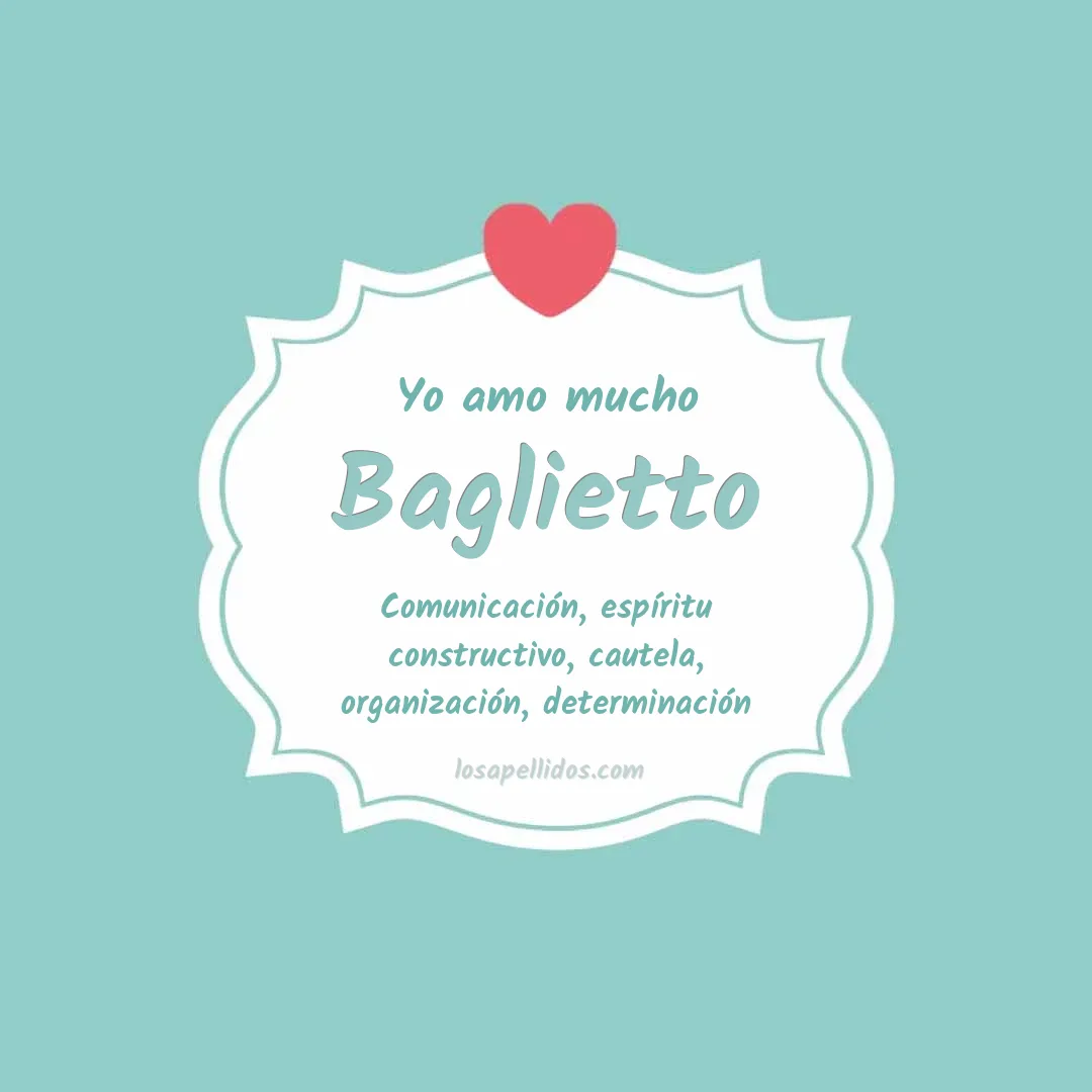 Yo amo mucho Baglietto