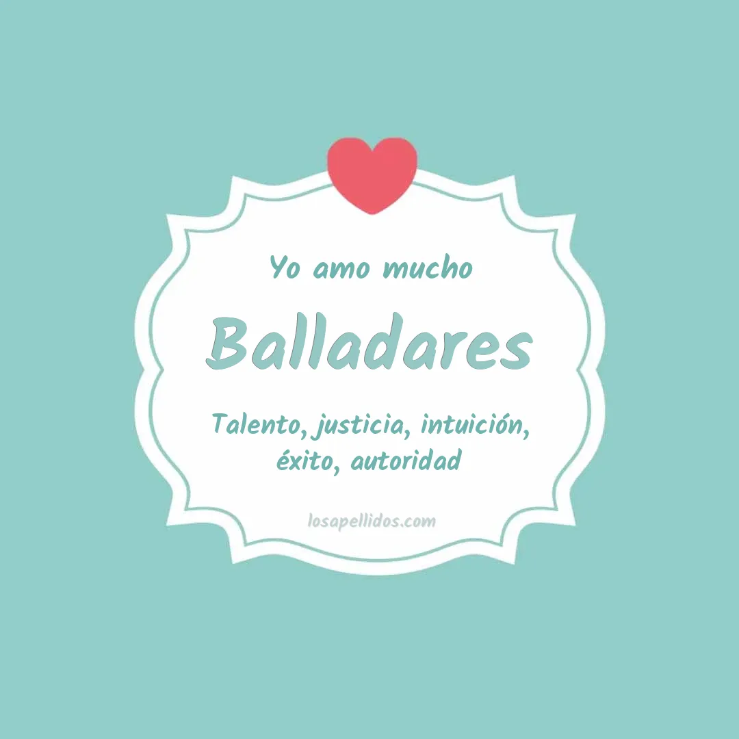 Yo amo mucho Balladares