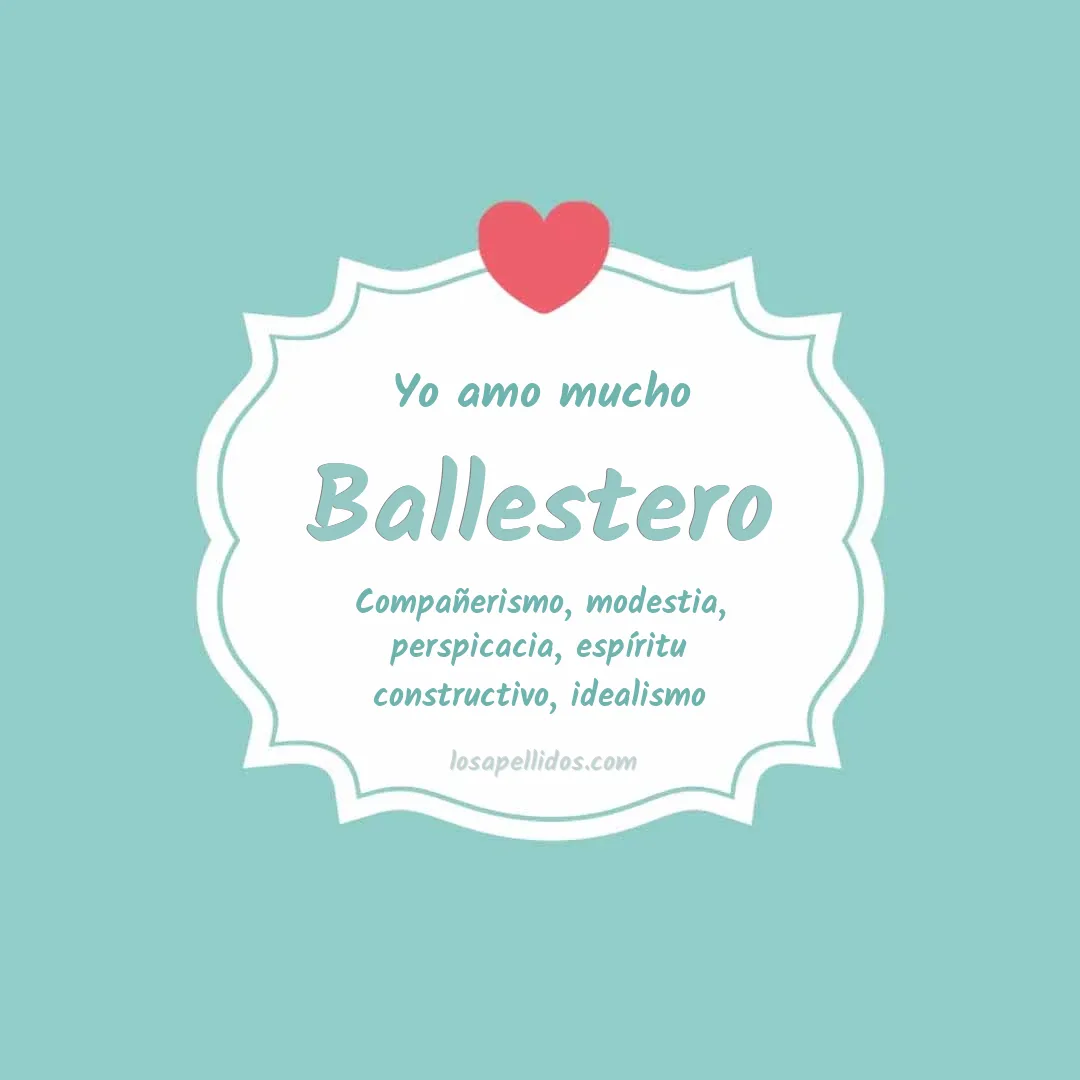 Yo amo mucho Ballestero
