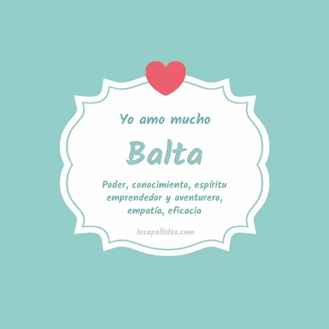 Yo amo mucho Balta