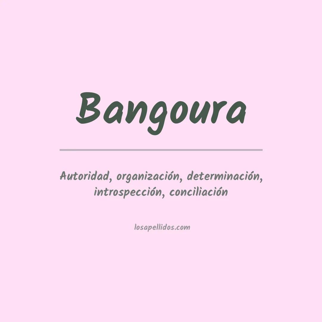 Apellido Bangoura