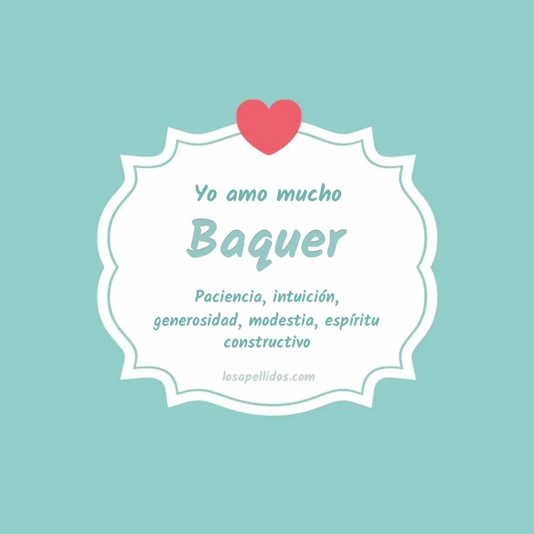 Yo amo mucho Baquer