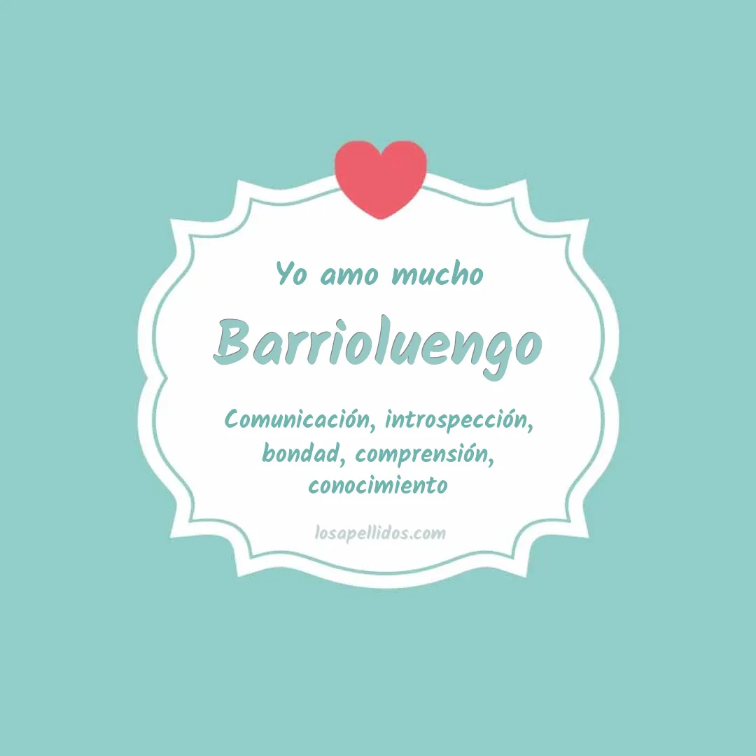 Yo amo mucho Barrioluengo